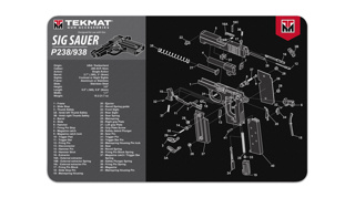 TEKMAT Sig Sauer P238 Gun Cleaning Mat 28x43cm