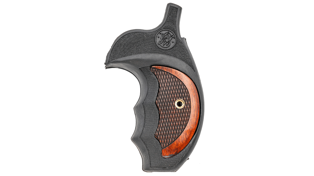 SMITH & WESSON K/L Round FALCONIA with Super Rosewood Checkered Insert LCSW