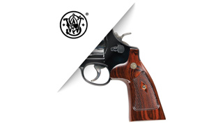 SMITH & WESSON Combat Grips N Round Walnut  Checkered Sq Conversion