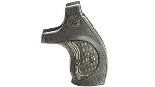 SMITH & WESSON J ROUND FALCONIA BLACK GRIP
W/SILVERBLACK CHECKERED INSERT LCSW