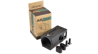STRIKE INDUSTRIES AK stock adaptor allows for the replacement of any standard fixed AK stock to be converted to accept a AR buffer tube assembly.