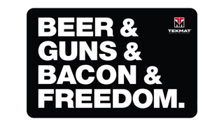 TEKMAT Beer & Guns & Bacon & Freedom 28x43cm