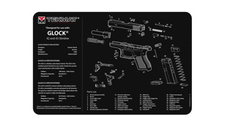 TEKMAT Glock 42 and 43 Gun Cleaning Mat 28x43cm