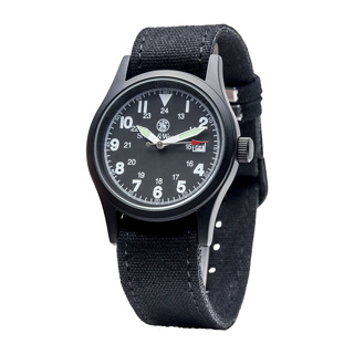 SMITH & WESSON Watch Military Watch Black , 3 Changeable Straps, 38mm